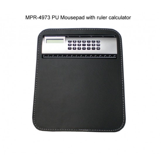PU Mousepad with Calculator and Ruler