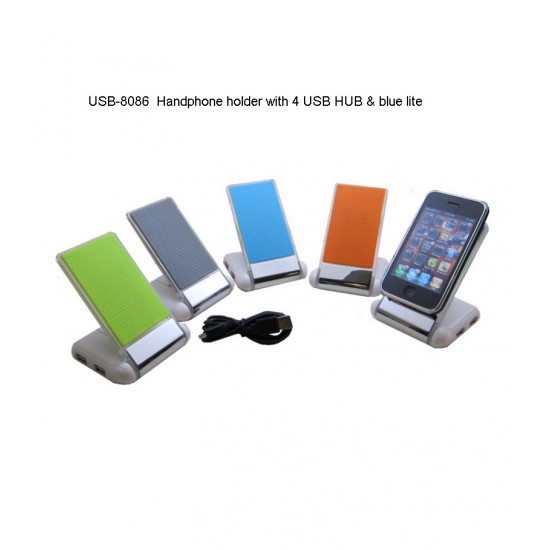 Stick2Me Mobilephone Holder with 4-port USB Hub