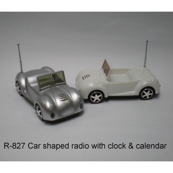 Miniature Car-shaped Radio with Calender