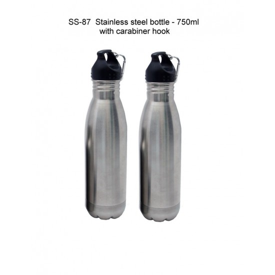 SS - Silver Bottle with carabiner