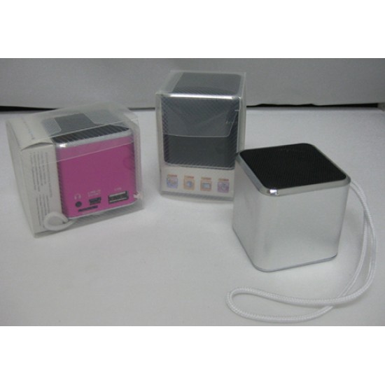 Qube Portable Speaker With USB Micro SD Slot with FM Radio
