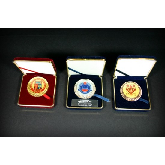 Medallions in Velvet Case with Name